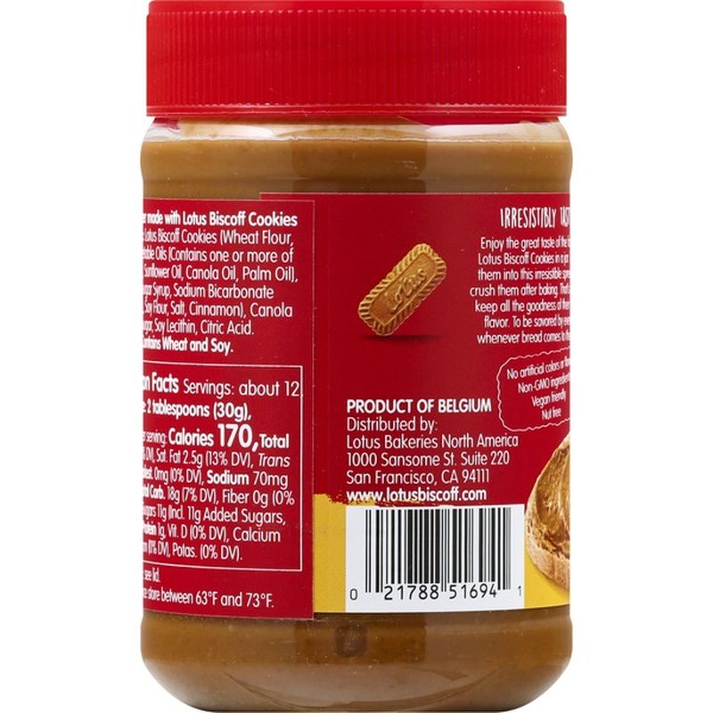Lotus Cookie Butter, Crunchy (13.4 oz) Instacart