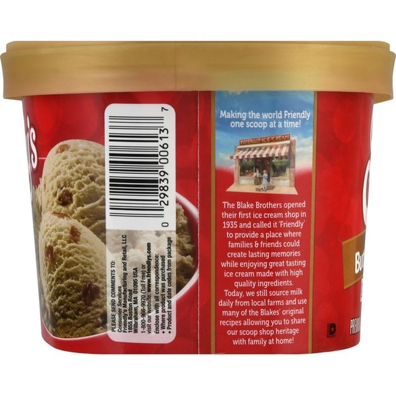 Friendly's Ice Cream, Butter Crunch (1.5 qt) Instacart