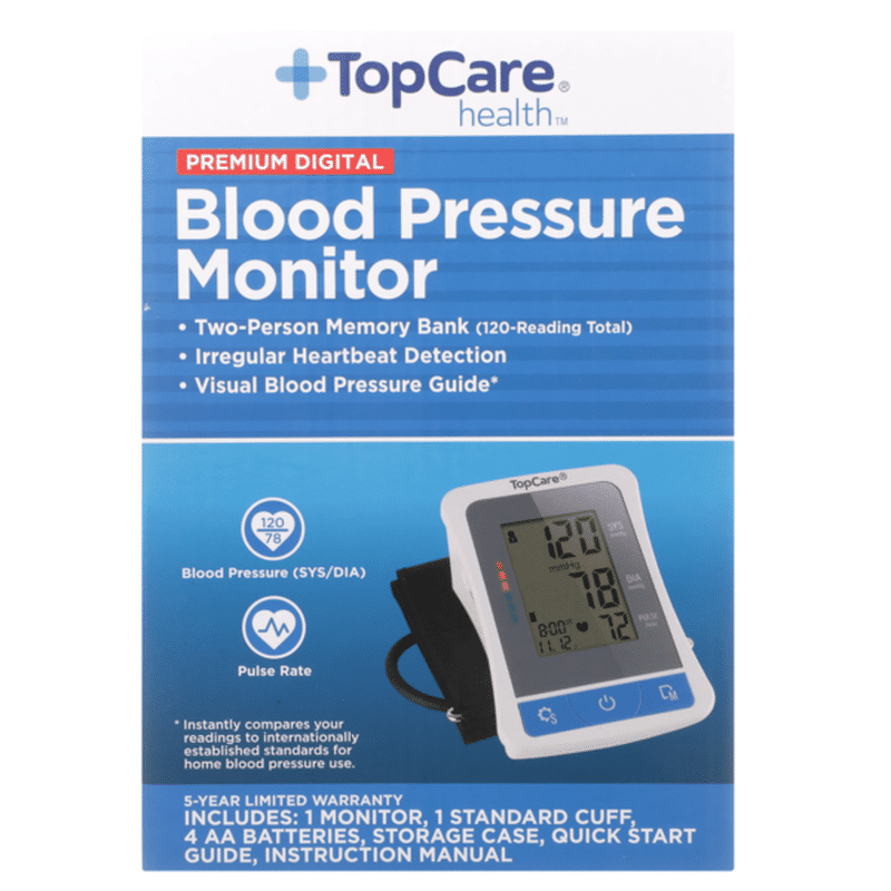 TopCare Premium Digital Blood Pressure Monitor (each) Instacart