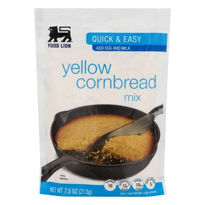 Food Lion Yellow Cornbread Mix, Quick & Easy