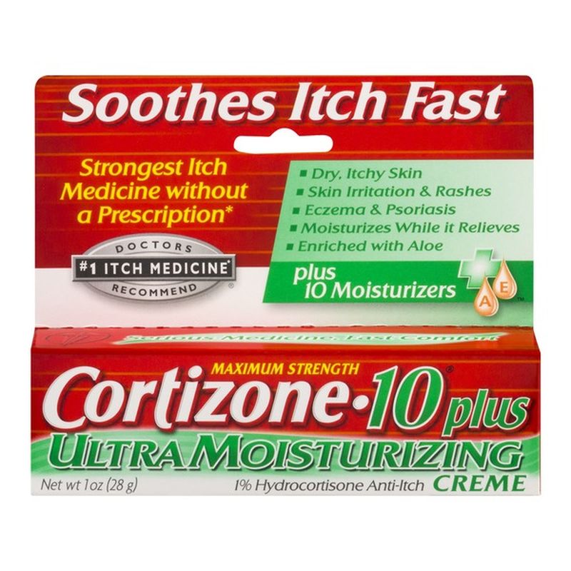Cortizone10 AntiItch Creme, Maximum Strength, Plus Ultra Moisturizing (1 oz) from Kinney Drugs