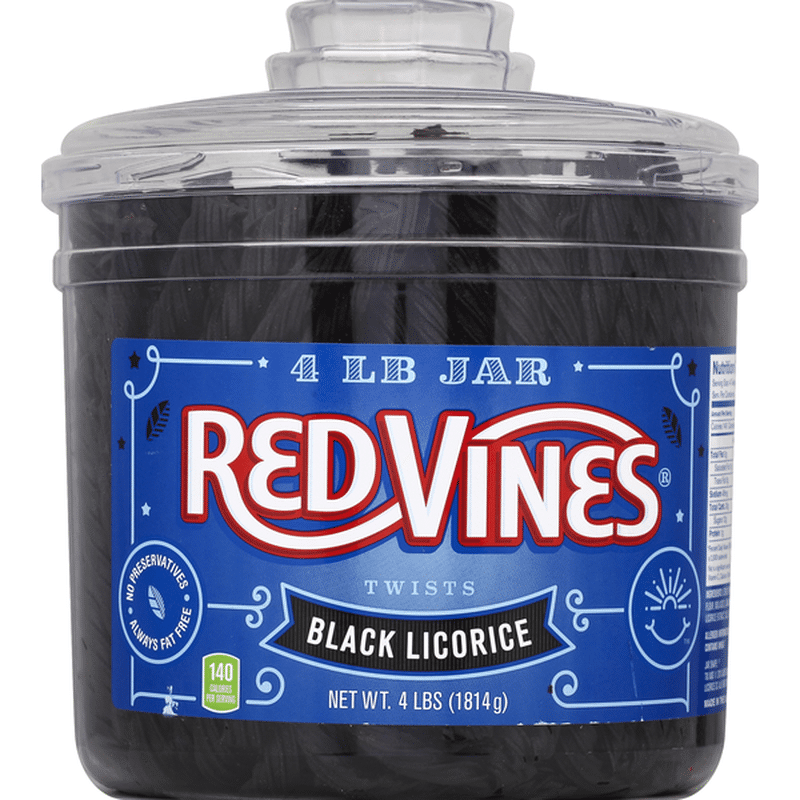Red Vines Licorice, Twists, Black (4 lb) from Smart Foodservice