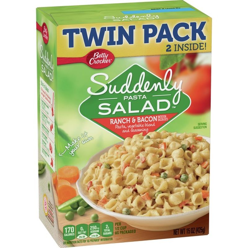 Suddenly Salad Betty Crocker Suddenly Pasta Salad Ranch And Bacon Dry Meals 15 Oz From Publix Instacart