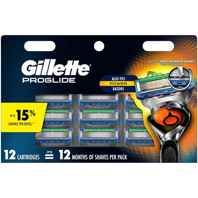 Gillette Proglide Men S Razor Blades 12 Ct Instacart