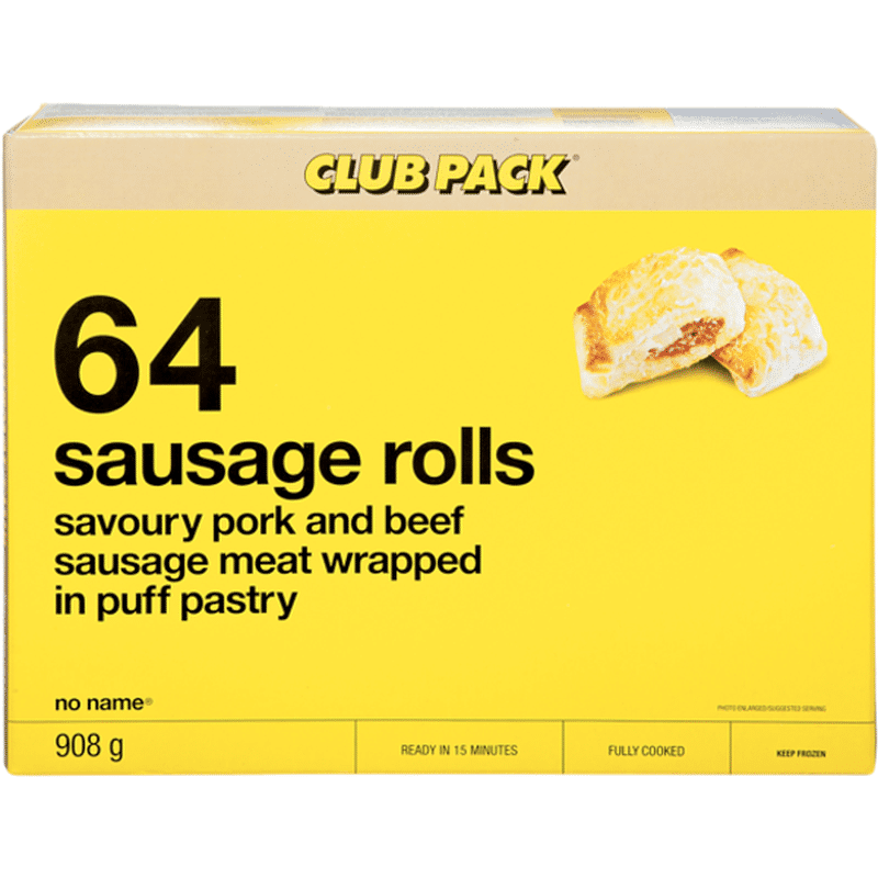 No Name Pre Baked Pork & Beef Sausage Roll