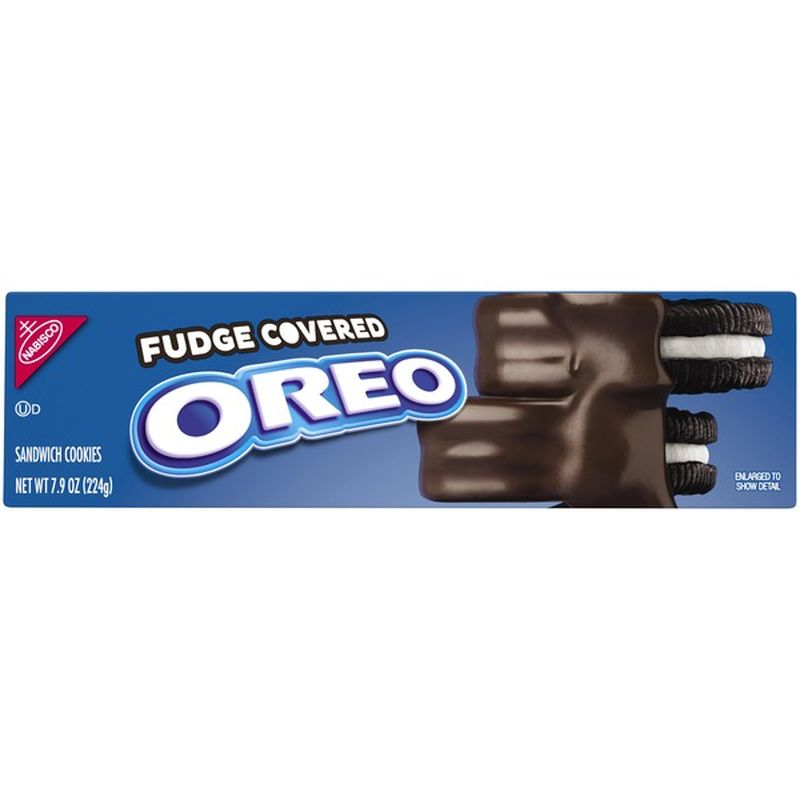 Oreo Fudge Covered Chocolate Sandwich Cookies, Original Flavor, 1 Box
