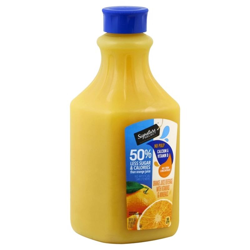 Signature Select 50% Less Sugar Orange Juice With Calcium & Vitamin D