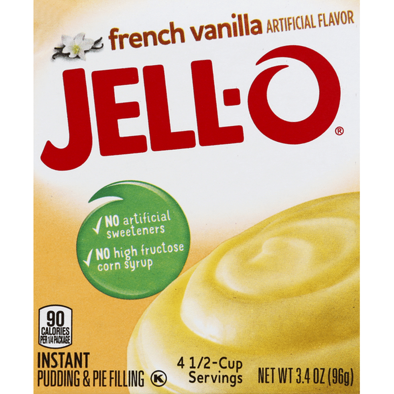 Jell-O French Vanilla Instant Pudding & Pie Filling (3.4 oz) - Instacart