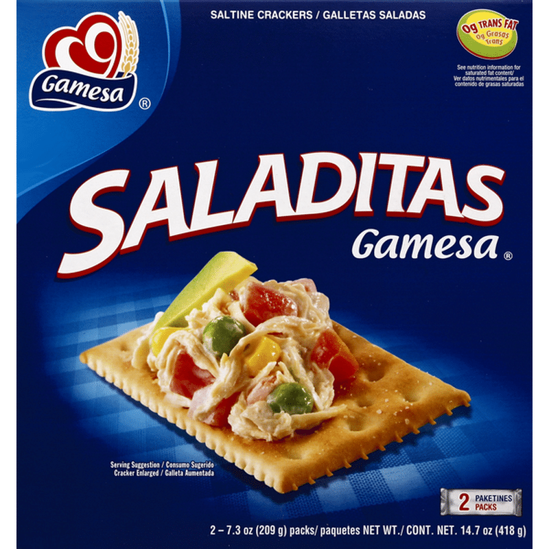 Gamesa Saladitas 2 Packs Saltine Crackers (7.3 oz) Instacart