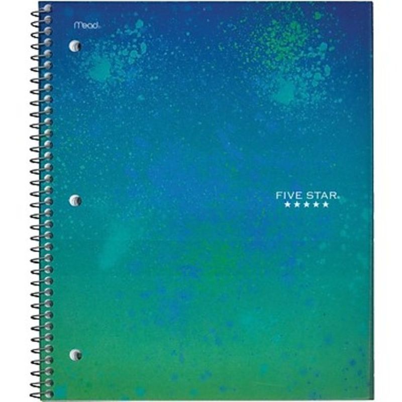 Five Star 6" x 9-1/2" Assorted 200 Pages Style 2-Subject Notebook