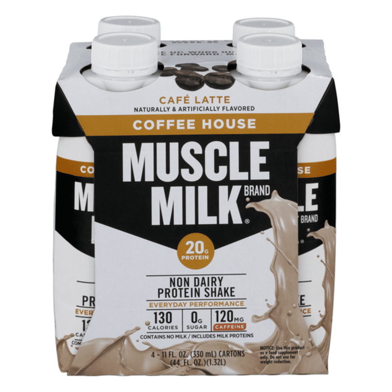 Muscle Milk Non Dairy Protein Shake Coffee House Cafe Latte 11 Fl Oz Instacart