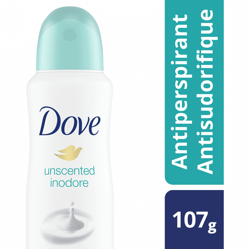 Dove Unscented Dry Spray Deo Antiperspirant (107 g) Instacart