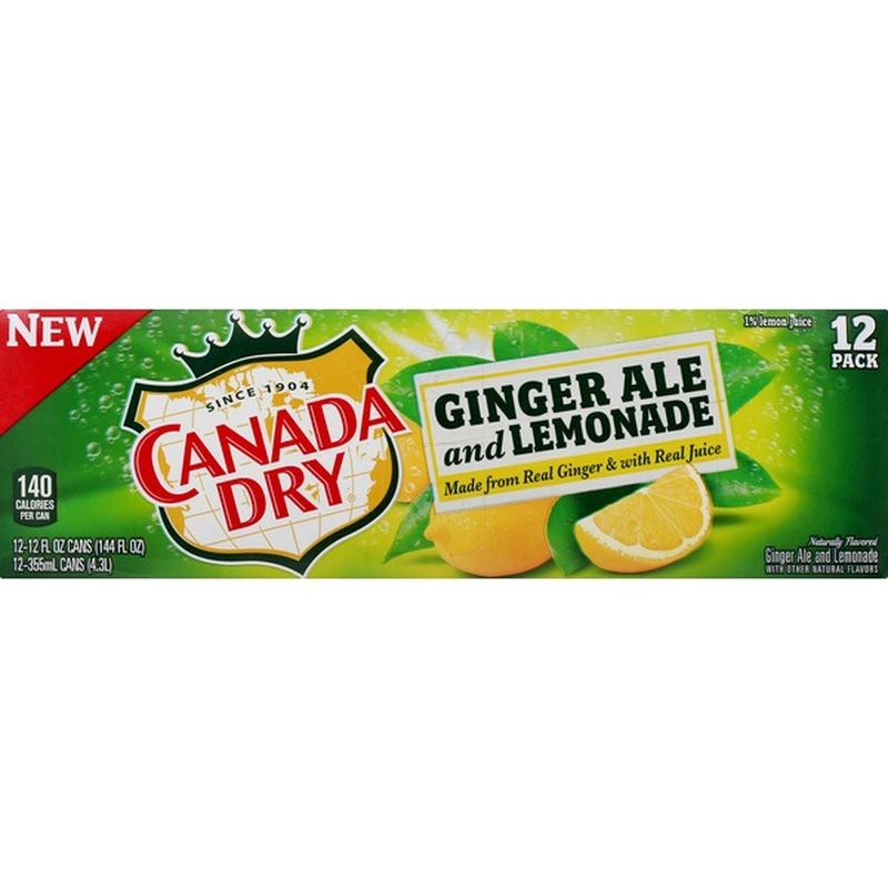 Canada Dry Ginger Ale and Lemonade, 12 Pack (12 each) from Total Wine