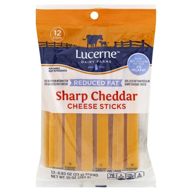 Lucerne Dairy Farms Sharp Cheddar Cheese Sticks (1 oz) Instacart