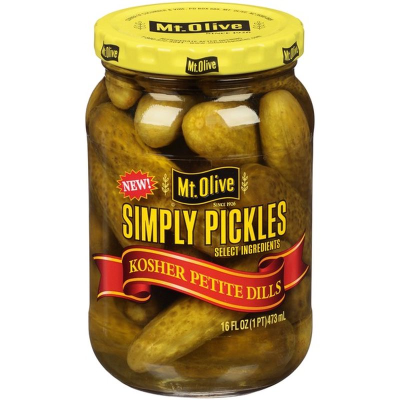 Mt. Olive Kosher Petite Dills Pickles (16 fl oz) Instacart