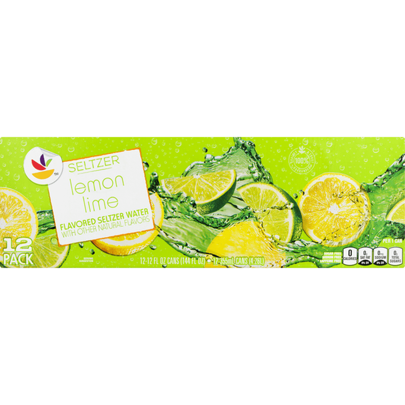 SB Seltzer Water, Lemon Lime, 12 Pack (12 each) - Instacart