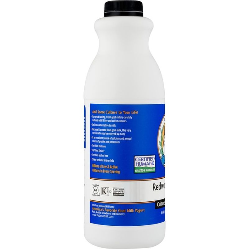 Redwood Hill Farm Kefir, Cultured Goat Milk, Plain (32 oz) from Wegmans