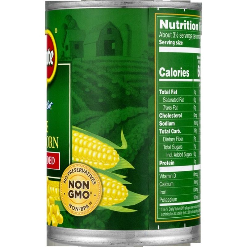 Del Monte Corn, Whole Kernel, No Salt Added, Golden Sweet (15.25 oz