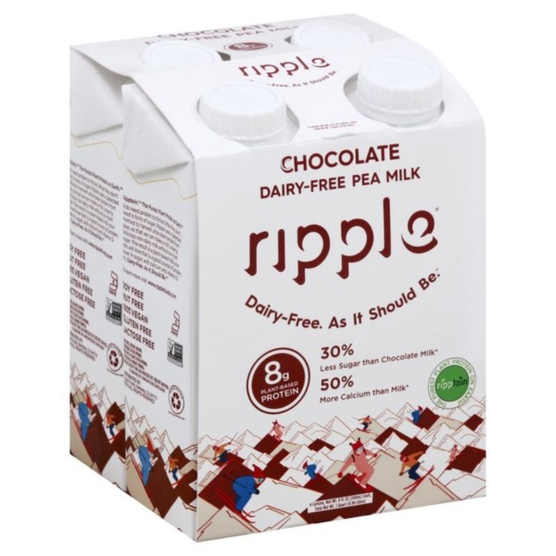 Ripple Pea Milk, DairyFree, Chocolate (8 oz) Instacart