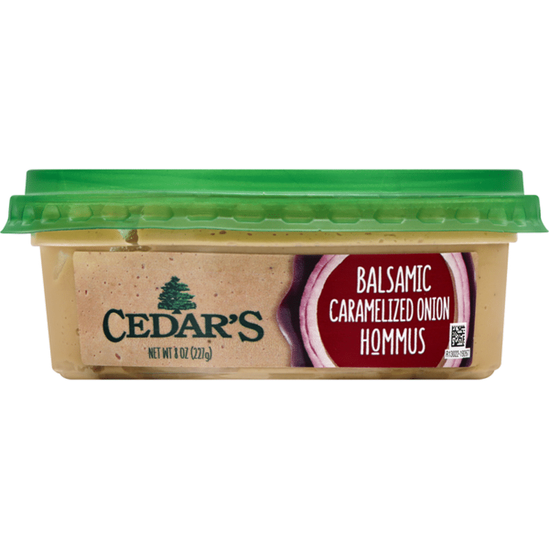Cedar Hommus, Balsamic Caramelized Onion