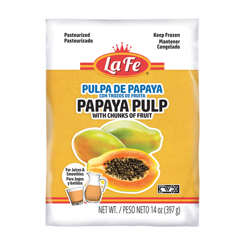 La Fe Papaya Pulp (14 oz) Instacart