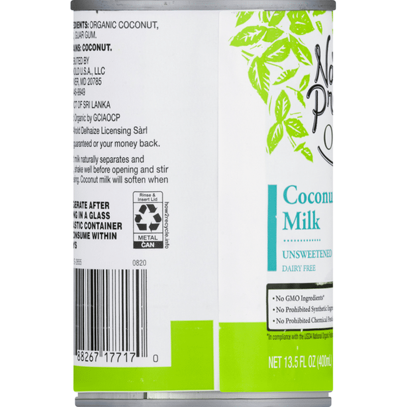Nature's Promise Coconut Milk, Unsweetened
