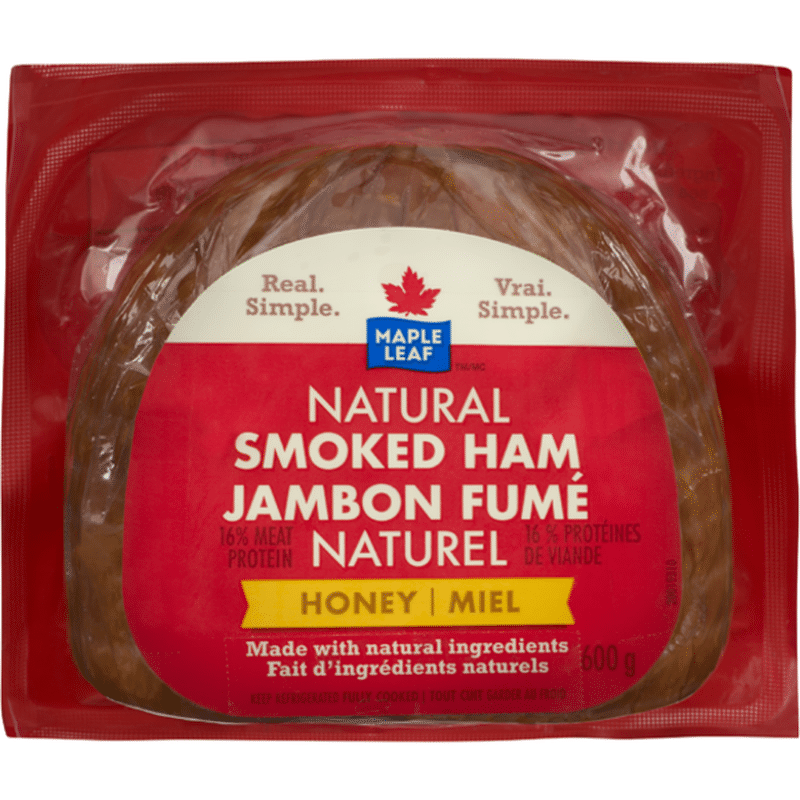 Maple Leaf Honey Smoked Ham (600 g) Instacart
