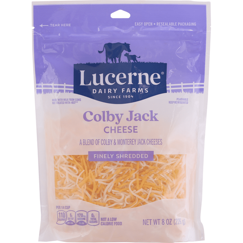 Lucerne Finely Shredded Cheese, Colby Jack (8 oz) Instacart