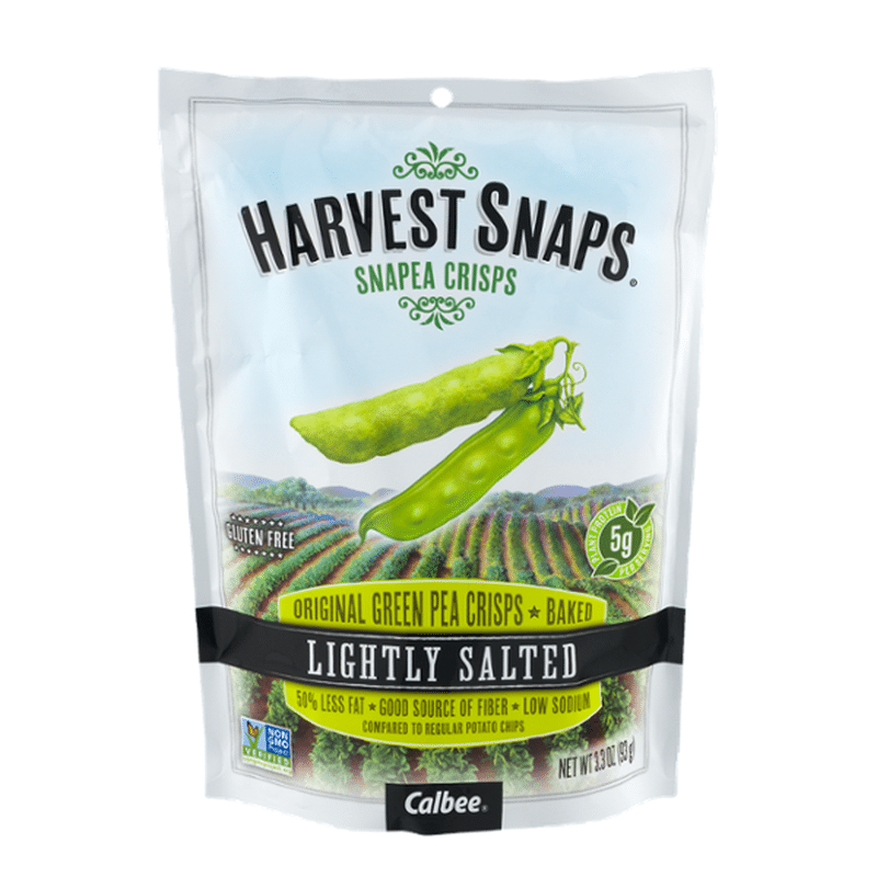 Harvest Snaps Green Pea Snack Crisps, Original, Lightly Salted (3.3 oz