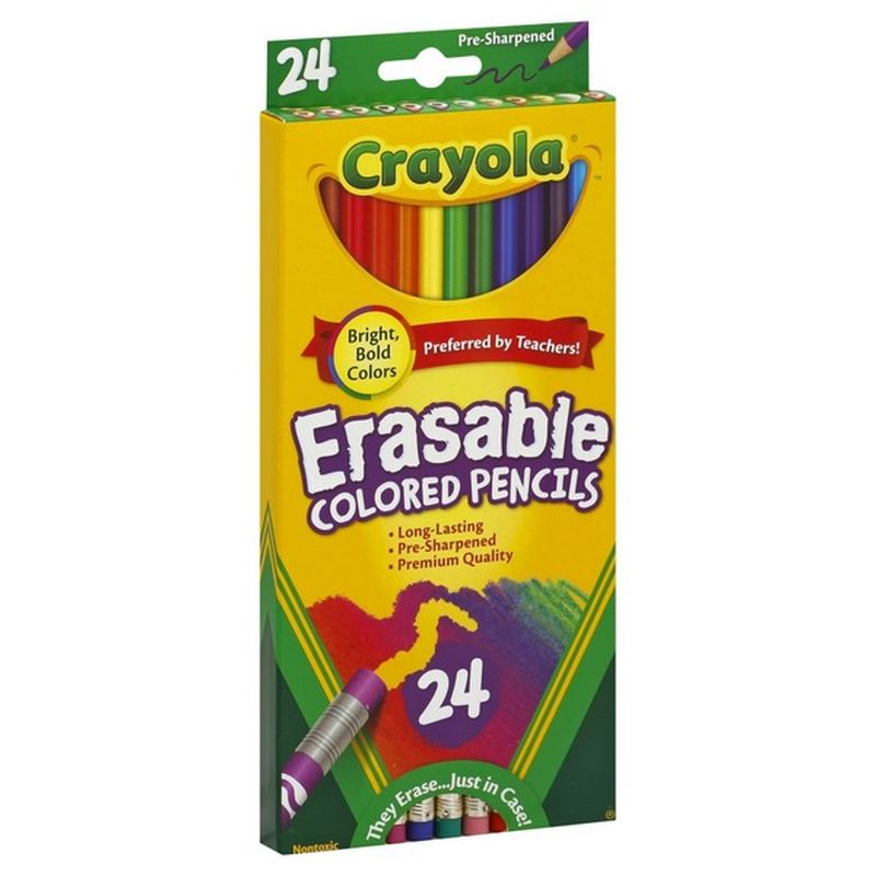 Crayola Colored Pencils, Erasable, Pre-Sharpened (24 each) from Target ...