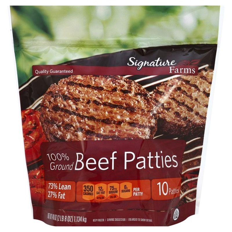 Butcher's Cut 100% Ground Beef Patties (10 each) from Albertsons ...