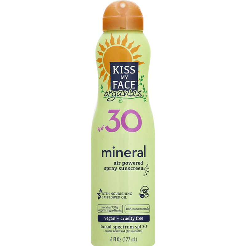 kiss my face organics mineral continuous spray sunscreen