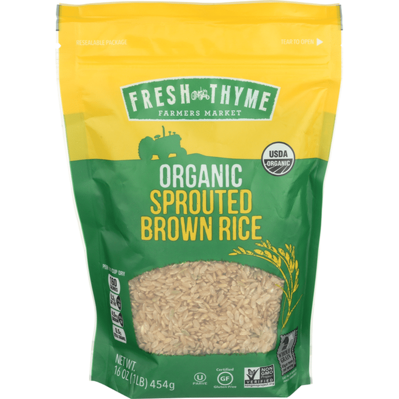 Fresh Thyme Organic Sprouted Brown Rice (16 oz) from Fresh Thyme Market