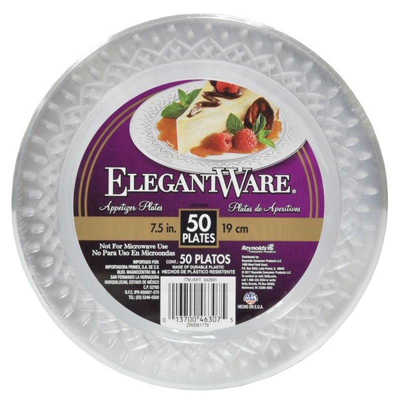 ElegantWare 7.5 in Appetizer Plates