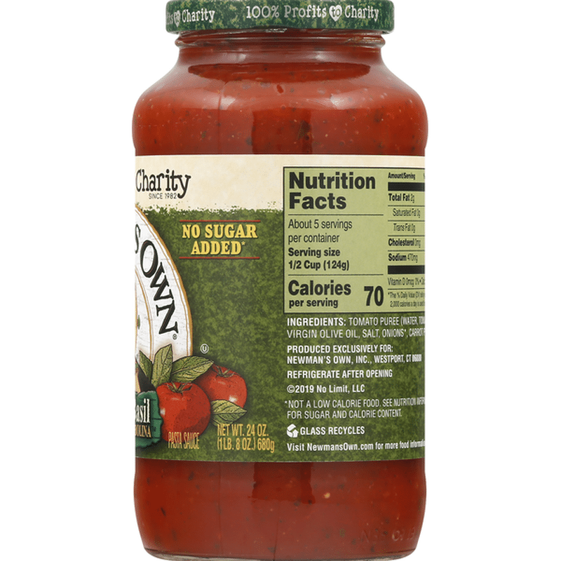 Newman's Own Pasta Sauce, Tomato & Basil Bombolina (24 oz) Delivery or