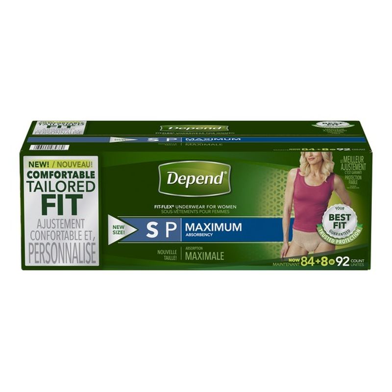 Depend FITFLEX Incontinence Underwear for Women, Maximum Absorbency