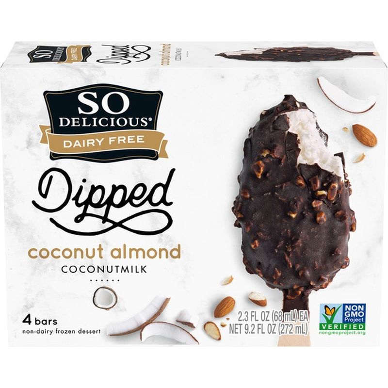 So Delicious Dairy Free Dipped Coconut Almond Coconutmilk Frozen