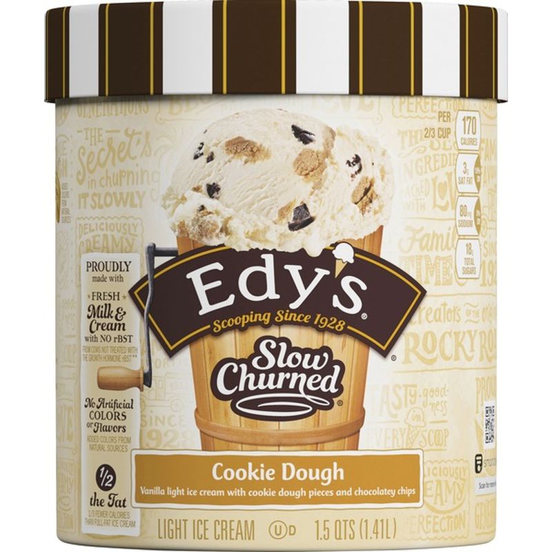 Edy's/dreyer's Cookie Dough Light Ice Cream (48 fl oz) Instacart