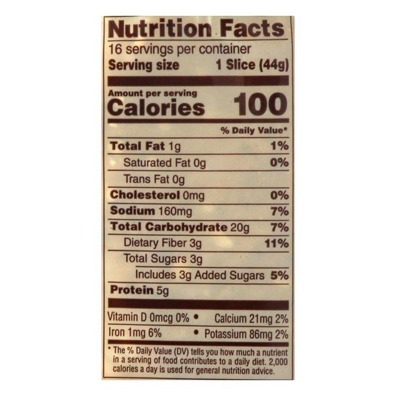 Panera Bread Whole Grain Baker's Oats Sliced Bread (25 oz) Instacart