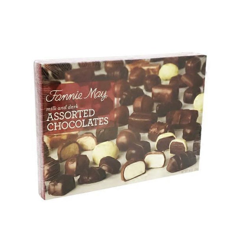 Fannie May Milk And Dark Assorted Chocolates (14 oz) Instacart