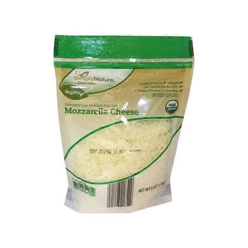 Simply Nature Organic Mozzarella Shredded Cheese (6 oz) from ALDI