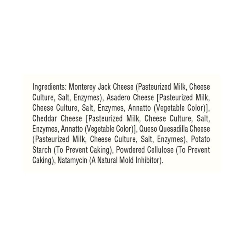 Sargento® Shredded Four Cheese Mexican Natural Cheese, Traditional Cut