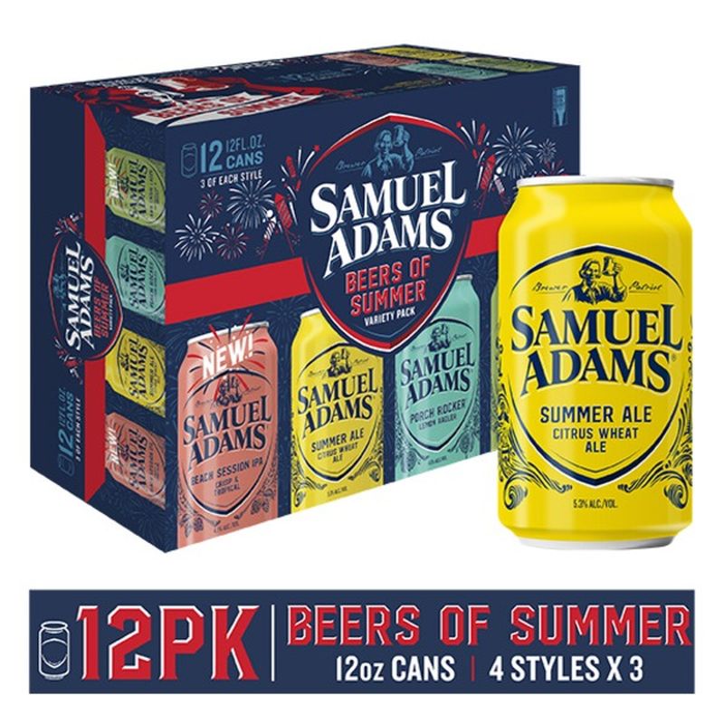 Samuel Adams Beers of Summer Seasonal Variety Pack Beer (12 fl oz