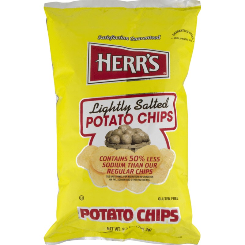 Herr S Potato Chips Lightly Salted 9 5 Oz Instacart