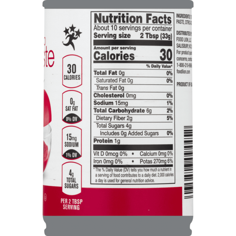 Food Lion Tomato Paste, Can (12 oz) from Food Lion Instacart