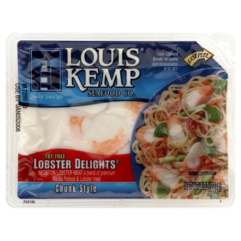 Louis Kemp Lobster Delights Imitation Lobster Meat (8 oz) Instacart