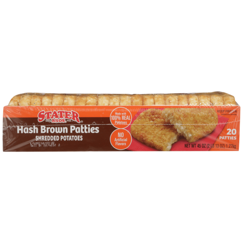 Stater Bros Hash Brown Patties Shredded Potatoes 20 Ct Instacart 6421