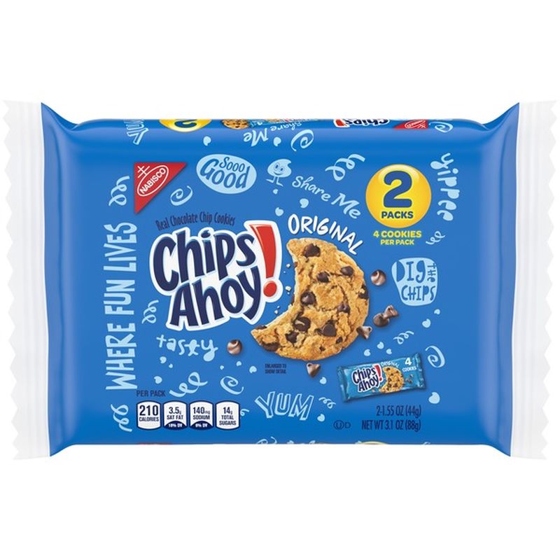 Chips Ahoy! Original Chocolate Chip Cookies (1.55 oz) - Instacart