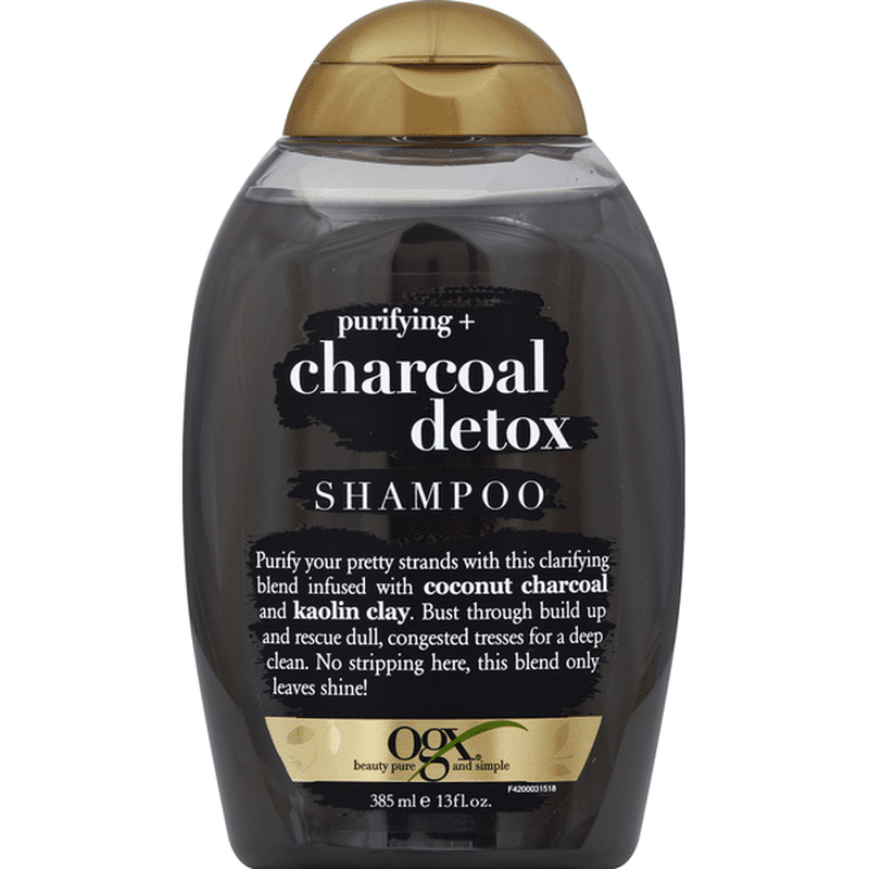 OGX Shampoo, Purifying + Charcoal Detox (385 ml) Instacart