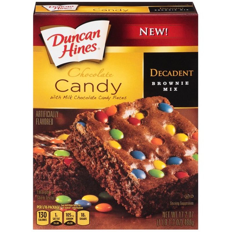 Duncan Hines Decadent Chocolate Candy Brownie Mix (17.2 oz) Instacart